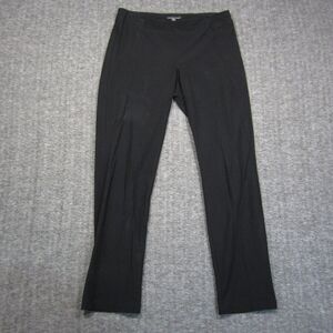 Eileen Fisher Dress Pants Womens‎ XS Black Viscose Pull On Elastic Waist Office